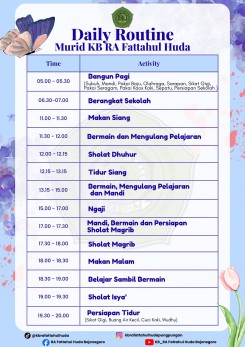 Daily Routine Siswa Siswi KB RA FATTAHUL HUDA